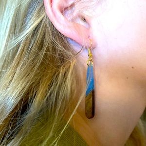 Cute homemade new earrings .